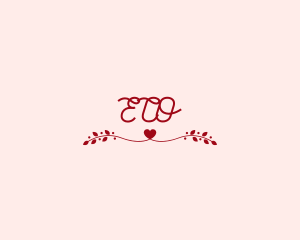 Romantic Heart Valentine Logo