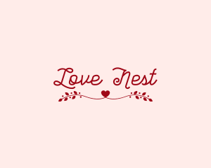 Romantic Heart Valentine logo design