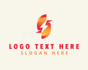 Speed - Lightning Bolt Energy logo design