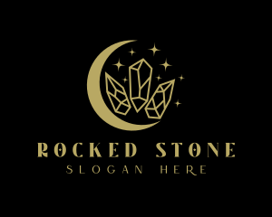 Moon Precious Stone logo design