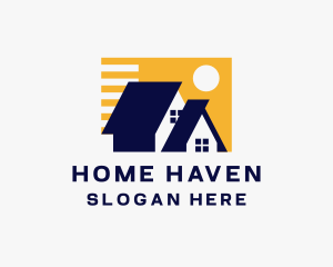 House - House Roofing Maintenance logo design