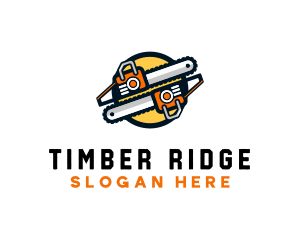 Logging - Chainsaw Logging Lumberjack logo design