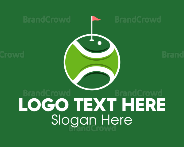 Tennis Golf Ball Logo