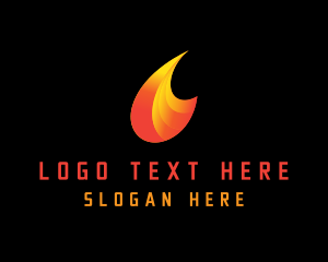 Gaming Community - Abstract Fire Wave logo design