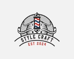 Barbershop Grooming Styling logo design