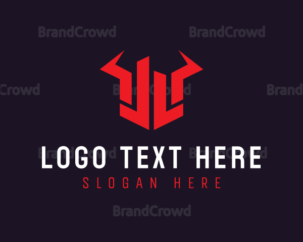 Bull Horns Letter JL Logo