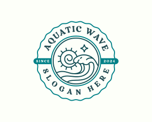 Ocean Tidal Wave logo design