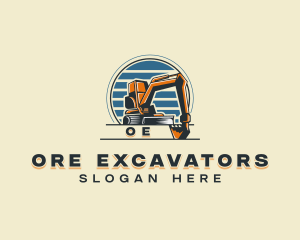 Industrial Contractor Excavation logo design