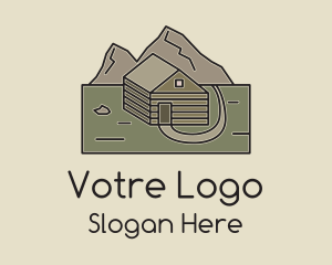 Remote Mountain Cabin Logo