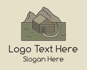 Remote Mountain Cabin Logo