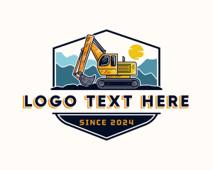 Industrial - Excavator Construction Builder logo design