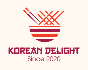 Korean - Oriental Noodle Restaurant logo design