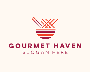 Oriental Noodle Restaurant logo design