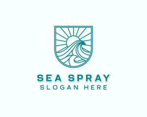 Sea Waves Tourism logo design