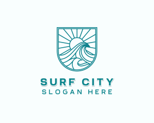 Sea Waves Tourism logo design