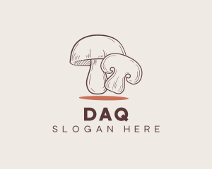 Healthy Food Mushroom Logo