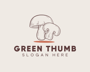 Grower - Healthy Food Mushroom logo design
