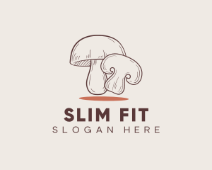 Diet - Healthy Food Mushroom logo design