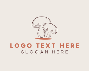 Healthy - Healthy Food Mushroom logo design