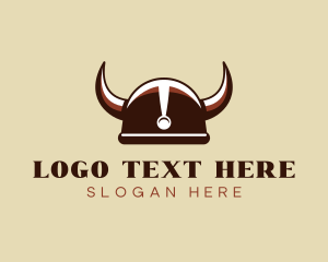 Warrior - Viking Warrior Helmet logo design