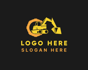 Heavy Equipment - Cog Construction Excavation logo design