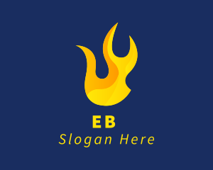 Gas Fuel Flame  Logo