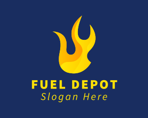 Gas - Gas Fuel Flame logo design