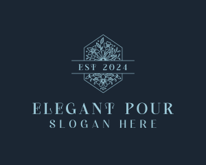 Elegant Floral Boutique logo design