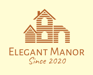 Manor - Real Estate Mansion logo design