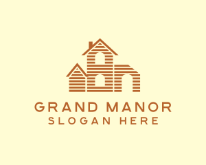 Real Estate Mansion logo design