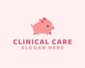 Cute Piglet Pet logo design