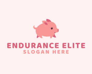 Cute Piglet Pet logo design