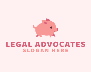 Cute Piglet Pet logo design