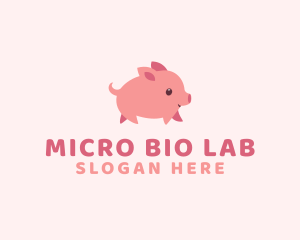 Cute Piglet Pet logo design