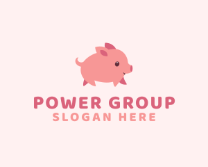 Character - Cute Piglet Pet logo design