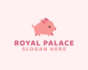 Cute Piglet Pet logo design