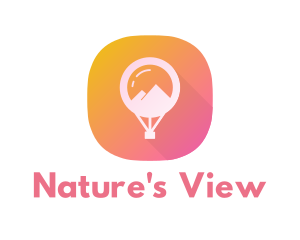 Scenic - Mountain View App logo design