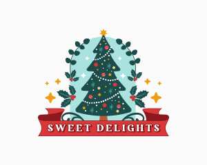 Christmas Holiday Tree Logo