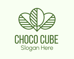 Natural Product - Minimalist Linear Leaf logo design