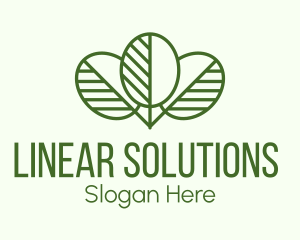 Linear - Minimalist Linear Leaf logo design