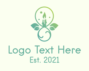 Bio - Gradient Scented Candle logo design