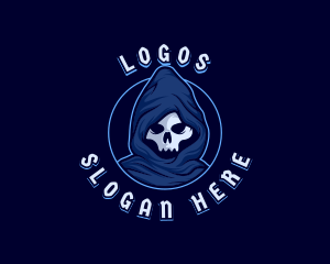 Character - Death Skull Villain logo design