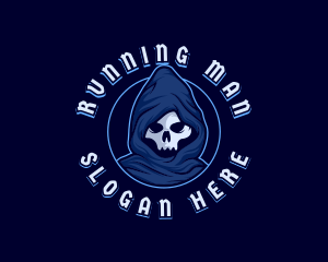 Dead - Death Skull Villain logo design