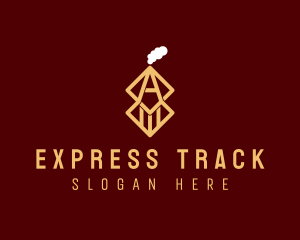 Train - Toy Train Letter logo design