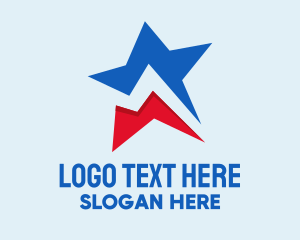 Election - Geometric National Star logo design