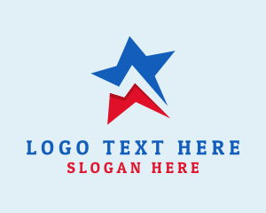 Election - Geometric National Star logo design