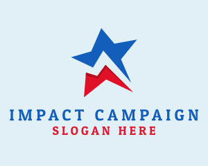 Campaign - Geometric National Star logo design