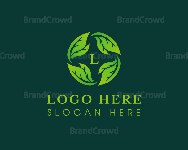 Herbal Leaves Planting Logo