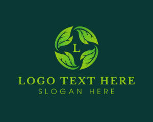 Massage - Herbal Leaves Planting logo design