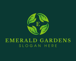 Herbal Leaves Planting logo design